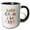 Black/White, variant on 3drose, Keep Calm and Be Kind Creative Text Mental Health Motivational Quotes, 11oz Two-tone Black Mug