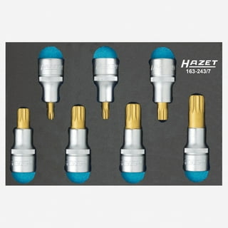 Hazet 1557/35 Torx 1/4 and 1/2 Drive Socket Set, 35 Pieces