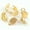 Golden, variant on 50Pcs Clip On Ear Snap Earring with 10mm Pad Lever Back Jewelry Finding-Bright Silver