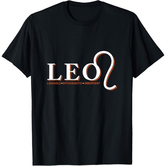 Proud Leo Zodiac Characteristics Gifts Astrology Sign Lover T-Shirt