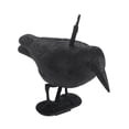 thumbnail image 2 of Espantapájaros de plástico falso, cuervos emplumados negros, repelente de pájaros para jardín al aire libre, 2 of 11