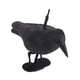 thumbnail image 2 of Espantapájaros de plástico falso Cuervo negro con plumas Cuervo repelente de pájaros para jardín al aire libre, 2 of 10