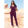 thumbnail image 4 of Roaman's Women's Plus Size Two Pocket Soft Knit Swing Tunic, 4 of 5