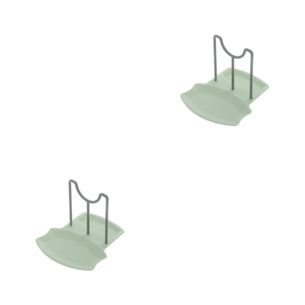 Toystoory Estante para tapas de ollas, organizador de cocina estable multifuncional, cucharas sin perforaciones, soporte para almohadilla, Type2 NO2