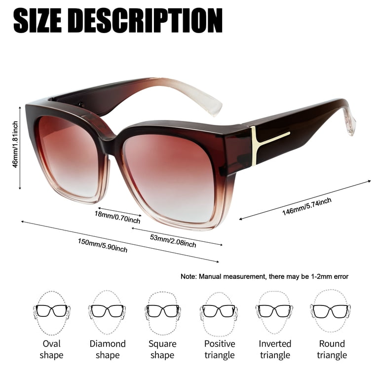 Joopin Wrap Around Polarized Sunglasses, Dark Mirrored photo 6