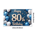thumbnail image 3 of Colorful Design Happy Birthday Banner Decorative Balloons Party Backdrop for Birthday Party Milestone Celebration Event Decoration, 3 of 8