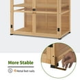 thumbnail image 7 of MCombo Wooden Cold Frame Greenhouse, Wooden Greenhouse Cabinet Kit with Adjustable Shelf & Lockable Door, Fully Transparent Polycarbonate Greenhouse for Outdoor Indoor Use, 0718, 7 of 7