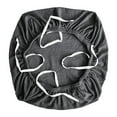 thumbnail image 3 of Fundas para sillas de oficina, protector de cojín de asiento, protector de muebles, lavable a máquina Gris oscuro, 3 of 8