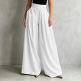 thumbnail image 2 of SNKSDGM Women's Plus Work Pants Women Long Linen Pants Women Petite Dressy Women's Solid Color Casual Speaker Casual Pants, 2 of 7