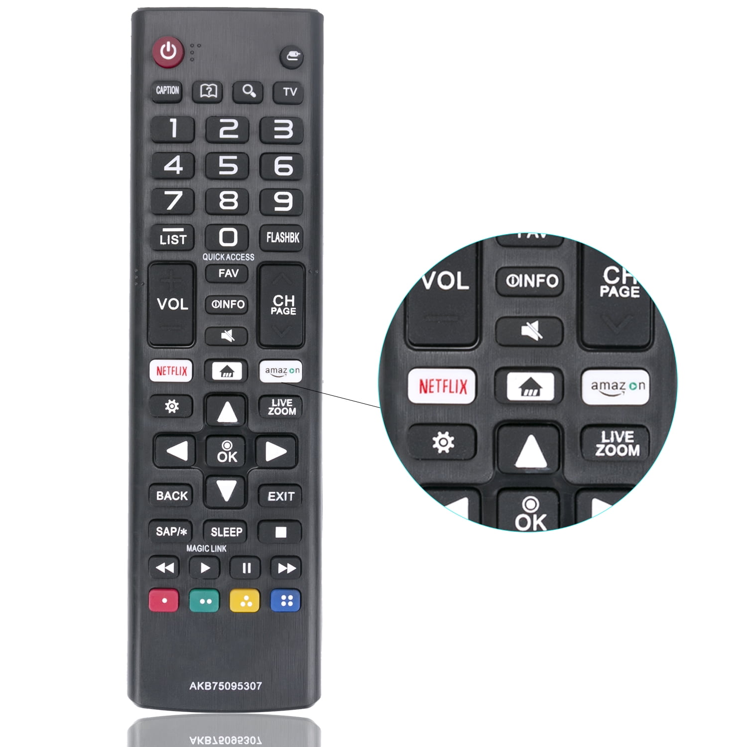 US Generic For LG AKB75095307 4K UHD Smart TV Remote Control 