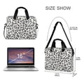 thumbnail image 3 of FORMRS 16" Laptop Bag Carrying Sleeve Case with Handle Travel Shoulder Briefcase, Gray Leopard Pattern, 3 of 8