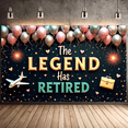 thumbnail image 4 of Balloon Design Retirement Banner Decorative Airplane Celebration for Office Party Indoor Decoration Retirement Celebration Event, 4 of 7
