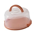 thumbnail image 4 of Esquirla 8" Cake Carrier, Cupcake Container Cake Stand Multipurpose Cake Transport Container for Cupcake Picnic Camping Fruits Dishes Orange, 4 of 8