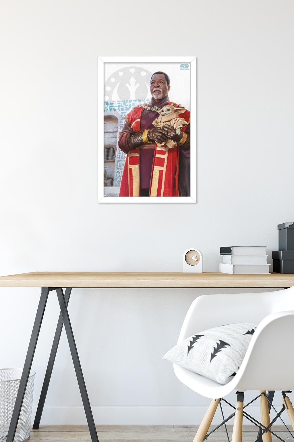 Star Wars: The Mandalorian Season 3 - Grogu and Greef Karga Wall Poster, 14.725" x 22.375" Framed