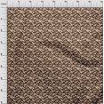 thumbnail image 3 of oneOone Cotton Poplin Cocoa Brown Fabric Halloween Diy Clothing Quilting Fabric Print Fabric By Yard 56 Inch Wide, 3 of 4