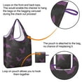 thumbnail image 4 of 5 Pack Foldable Shopping Bag,Halloween Bat Camouflage Pattern Reusable Grocery Bags with Pockets,Large Reusable Tote Bags with Handles Waterproof & Lightweight, 4 of 6