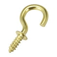 thumbnail image 3 of Uxcell 0.98" Small Screw Eye Hooks Self Tapping Screws Carbon Steel Golden 50Pcs, 3 of 5