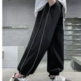 thumbnail image 5 of breaise Boys Jogger Pants Kids Pull on Elastic Waist Parachute Pant Casual Ice Silk Sweatpants Bottoms Elastic Cuffed Cargo Joggers 8-15 Years, 5 of 7