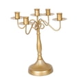 thumbnail image 3 of Candelabro de Metal con cinco cabezas, candelabro, adorno, decoración de boda para Acción de Gracias, Navidad, escritorio para el hogar mayimx Candelero, 3 of 9