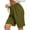 Army Green, variant on BLOCLOALO Bermuda Shorts Casual Shorts Women's Shorts Knee Length Elastic Waist Drawstring Exercise Basketball Shorts Belt Loose Shorts Long Shorts for Women Wide Leg Shorts Army Green L