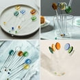 thumbnail image 4 of 4 Pcs Heat Resistant Glass Spoons Clear Coffee Spoon Long Handle Dessert Spoon, 4 of 8
