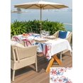 thumbnail image 5 of Outdoor Tablecloth with Umbrella Hole for Patio/Picnic/Party/Camping, American Star Modern Waterproof Table Cloth Rectangle Table Cover Washable, Blue Red Patriotic Solid Color Classic (54"x 80"), 5 of 9