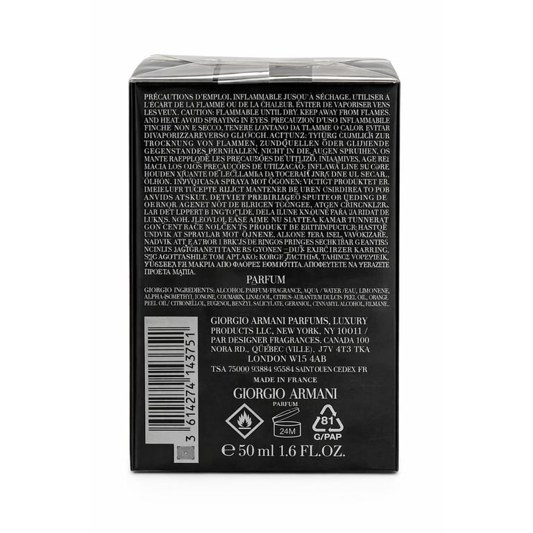 Giorgio Armani Acqua di Gio Elixir, Men's EDP Spray, Woody