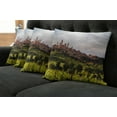 thumbnail image 2 of Ambesonne Antique Throw Pillow Cover 4 Pack, Medieval City in Italy, 18", Green Coral Dust, 2 of 6