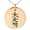 Rose, variant on Stainless Steel Reiki Dai Ko Myo Master Engraved Small Medallion Circle Charm Pendant Necklace