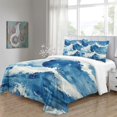 thumbnail image 4 of Home Bedding Set Fish Shell Comforter Cover Set Teen Adult Creative Seafloor Bedspreads,California King (98"x104"), 4 of 5
