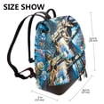 thumbnail image 2 of Goofa The Nightmare Before Christmas Pattern Leather Backpack Purse for Women Fashion Multipurpose Design Handbag Ladies Shoulder Bags Travel Backpack, 2 of 4