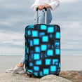 thumbnail image 3 of Lsque Geometry Dash Printed Luggage Cover, Travel Luggage Protector,Scratch and Dirt Resistant, Fits 18-32 Inch Luggage - Large, 3 of 9