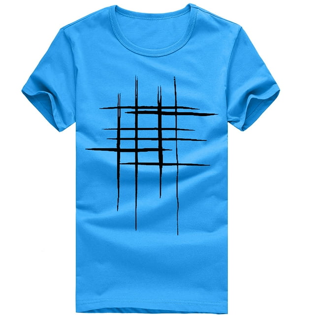 Ma Commande! Aqestyerly Mode Homme Été T-Shirts Imprimés Manches Courtes T-Shirt Blouse Décontractée Tops