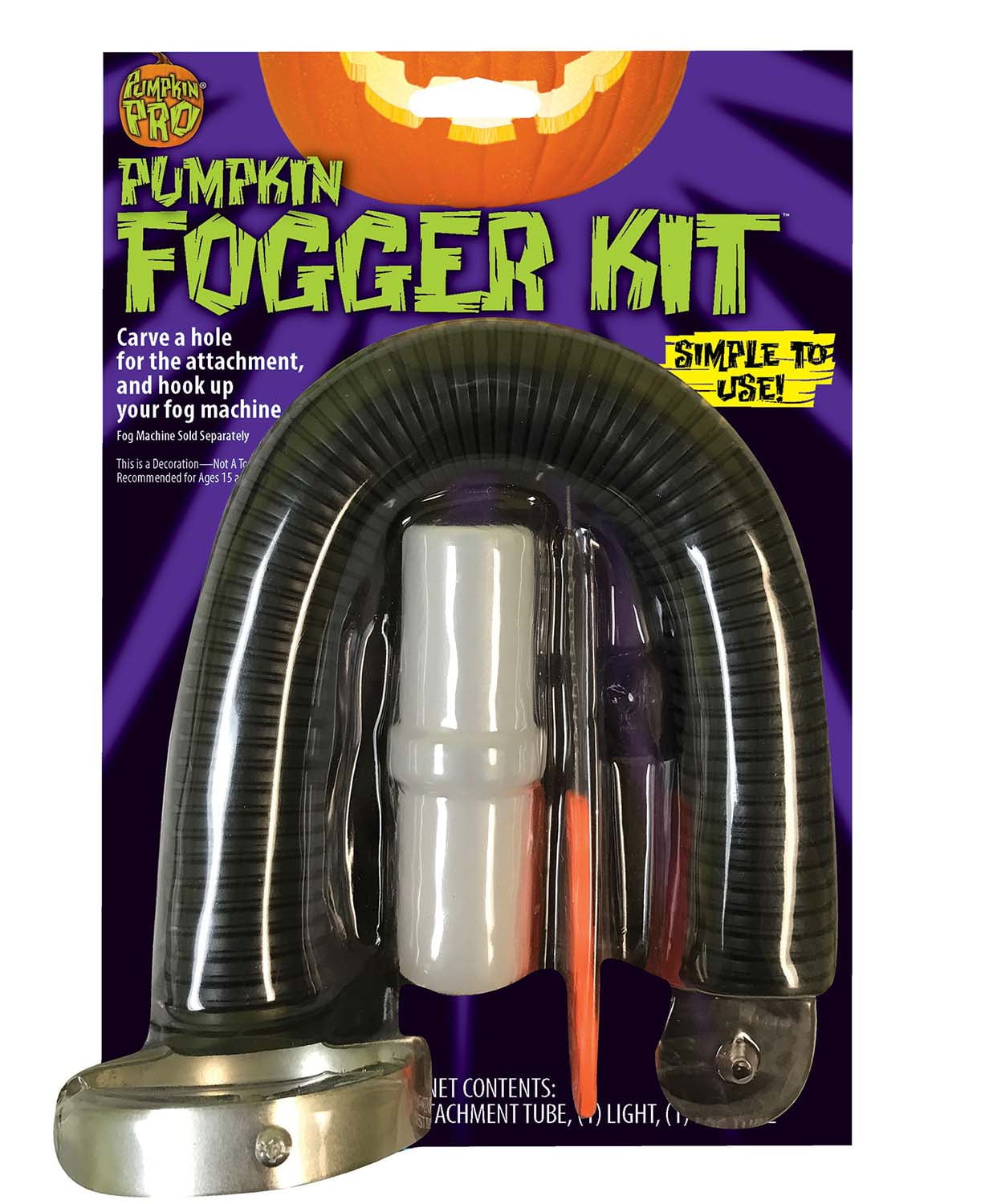 Pumpkin Fog Machine Attachment Kit Tools Eerie Fog Fogger Freaky