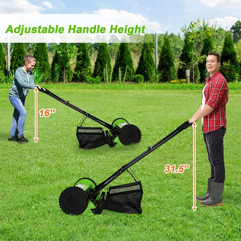 Blades Manual Hand Push Grass Cutter Lawn Reel Mower, 45% OFF