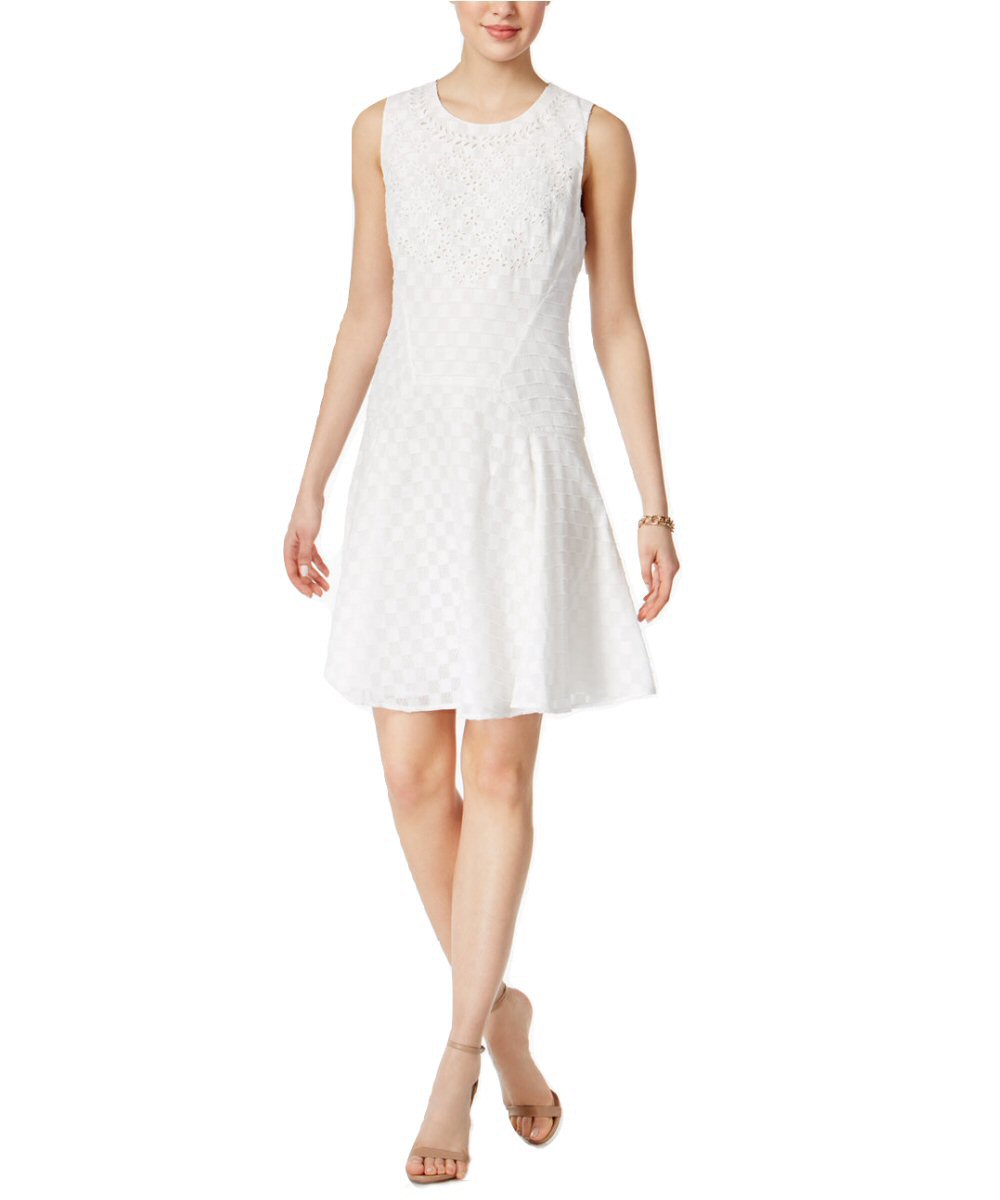 tommy hilfiger lace fit and flare dress