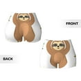 thumbnail image 5 of Fotbe Cute Sloth In Yoga Pose Tree Seamless Shorts, Womens Workout Shorts High Waist Stretch Booty Short for Gym/Yoga/Running/Biking-X-Large, 5 of 9