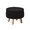 Black, variant on Tcbosik 13 inch Foot Stool, Ottoman with Storage, Teddy Velvet Upholstered Foot Rest with Flip-Tray Top and Wood Legs for Small Space, Living Room, Bedroom, Balcony, Hallway, Champagne