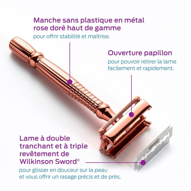 Schick® Hydro Silk Rose Gold Double Edge Safety Razor - Walmart.ca