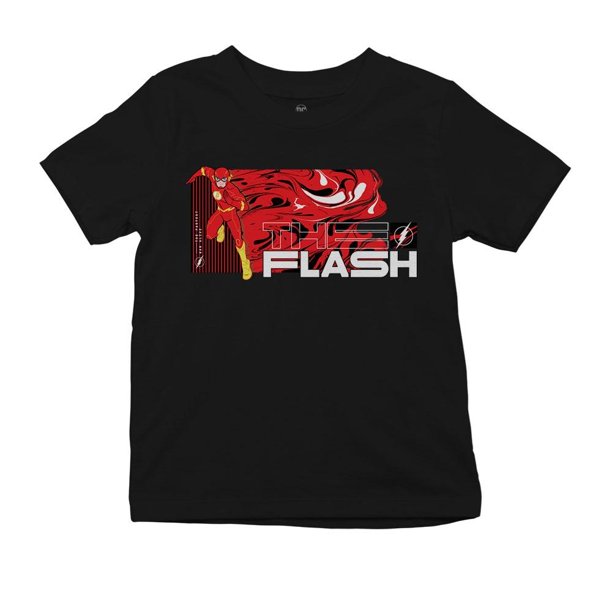 Playera Fan Army The Flash Talla 8 fastest man manga corta negro