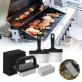 thumbnail image 4 of YAOMOBB BBQ Brush BBQ Griddle Cleaning Tool Kit Multifunctional Cleaner with Handle Scouring Pad Pumice Stone Brush, 4 of 5