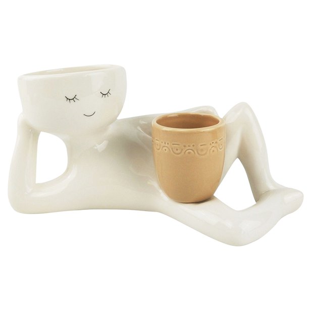 Maceta para Flores Hugtrwg escritorio Suculenta divertida