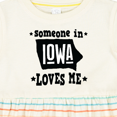 thumbnail image 4 of Inktastic Someone in Iowa Loves Me Souvenir Girls Baby Dress, 4 of 5