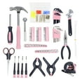thumbnail image 4 of Household Hand Tools 86 Piece Tool Set With Roll-Up Bag by Stalwart (Hammer Wrench Set Screwdriver Set Pliers) - Great for the Home or Car - Pink, 4 of 4