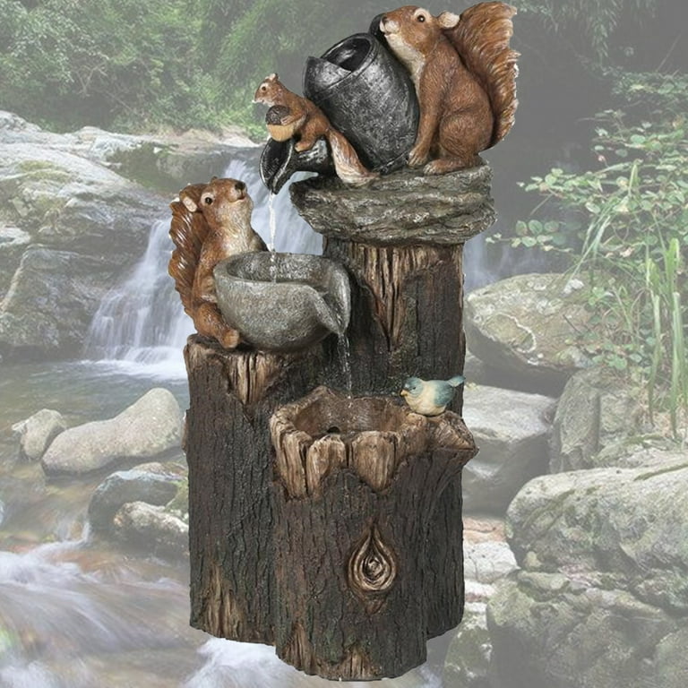 Solar Powered Squrrel Lght LED Garden Ornament Outdoor | Etsy