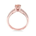 thumbnail image 3 of Superb 1.25 carat Morganite and Diamond Engagement Ring for Women in 14k Rose Gold morganite & diamond engagement ring, 3 of 3