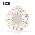 thumbnail image 4 of KLL Watermelon And Lemon Pattern Shower Cap & Bath Cap for Women,Reversible Oversized Waterproof Shower Caps for all Hair Lengths,Elastic Reusable Bathing Hair Cap, 4 of 6