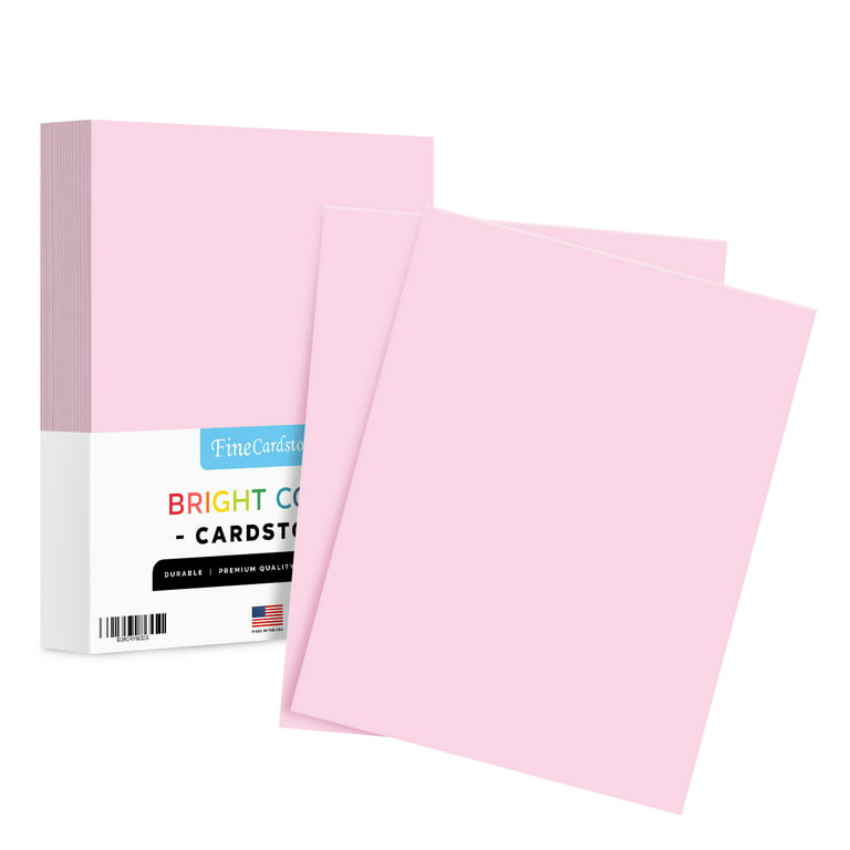Ultra Pink Premium Colored Card Stock Paper, Medium Weight 65lb Cardstock,  Perfect for School Supplies, Arts and Crafts, Acid and Lignin Free, 8.5 x  11 Inches
