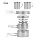 thumbnail image 4 of Advancent Juego de cocina al aire libre para mochileros, aventuras y Picnics, ollas y sartenes, 8 pack/lote Kits de desorden para acampar, 4 of 6