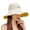 Beige, variant on Yirtree Women's Packable Reversible Marguerite Embroidery Hat UV Sun Protection Wide Brim Summer Beach Cap
